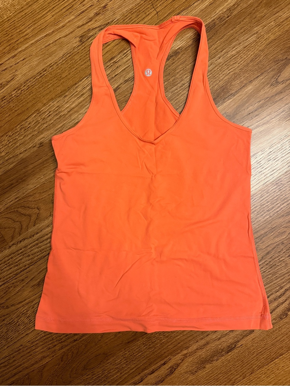 lululemon athletica Bright Orange Racerback Tank